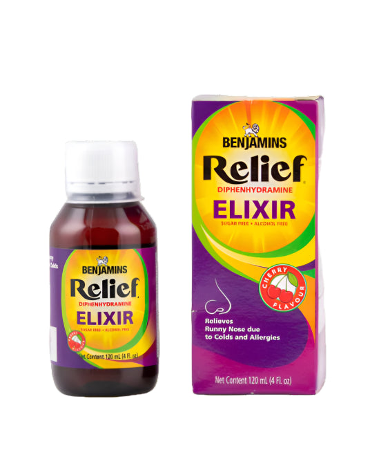 Benjamins Relief Cough & Cold Elixir, 120ml